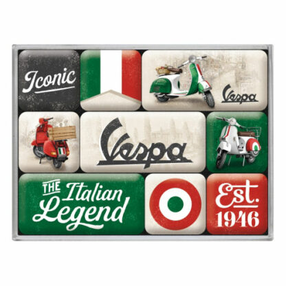 Kühlschrank-Magnet-Set Vespa Italian Legend